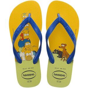 NWT Havaianas Limited Edition Flip Flops Simpsons Men 11/12 or 43-44 Orig$79+Tax
